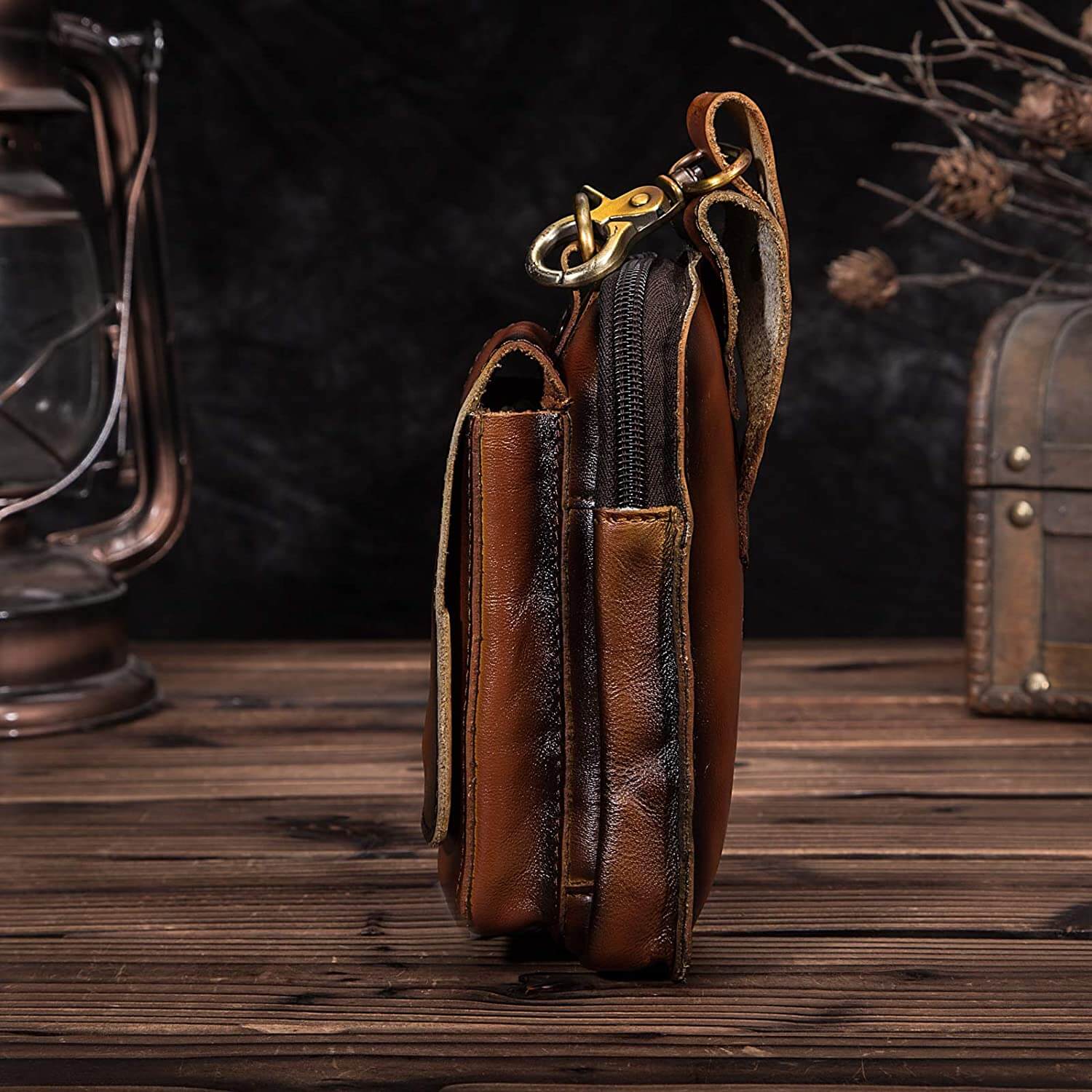 Simon - Stilvolle vegane Leder-Gürteltasche