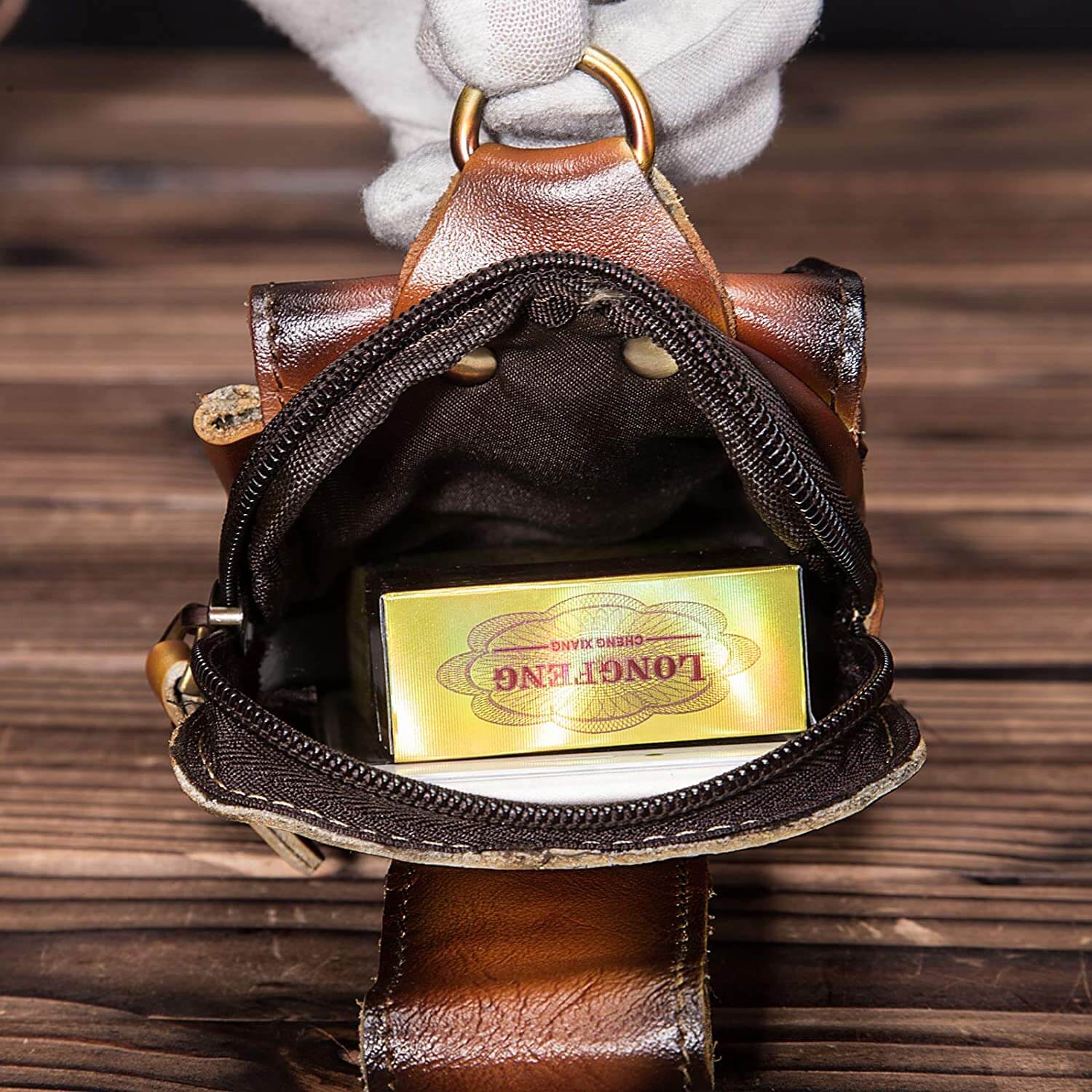 Simon - Stilvolle vegane Leder-Gürteltasche
