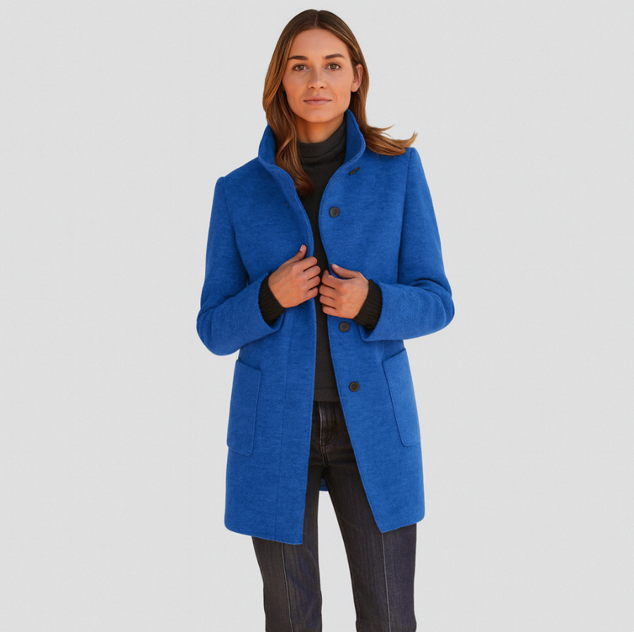 Alvera | Eleganter Mantel aus Wollmischung