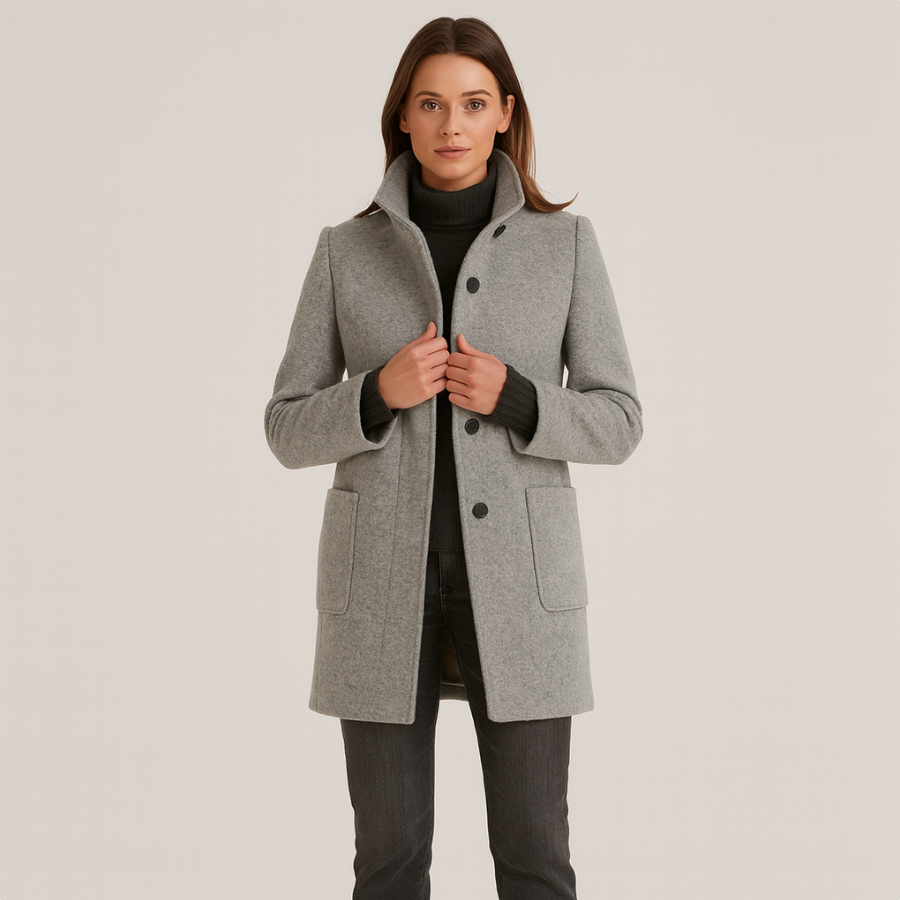 Alvera | Eleganter Mantel aus Wollmischung