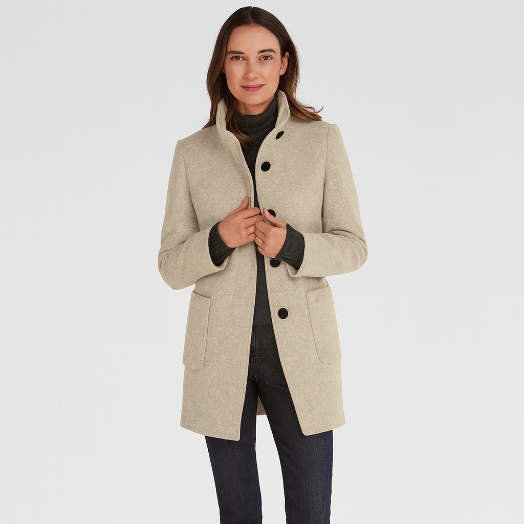 Alvera | Eleganter Mantel aus Wollmischung