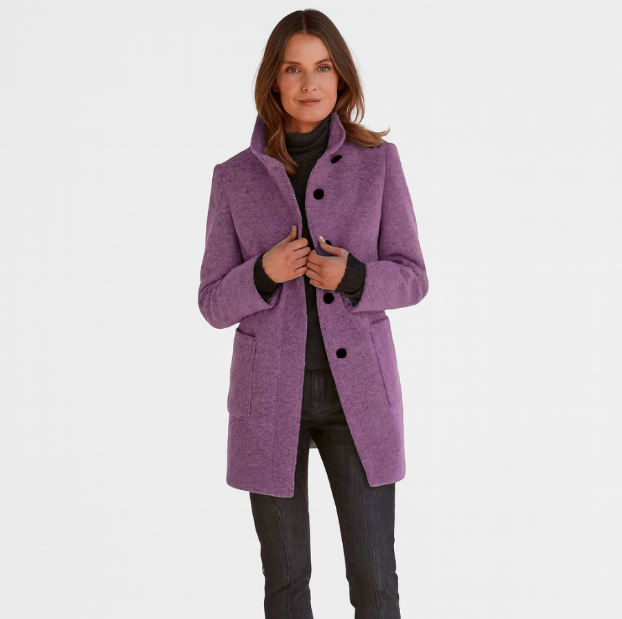 Alvera | Eleganter Mantel aus Wollmischung