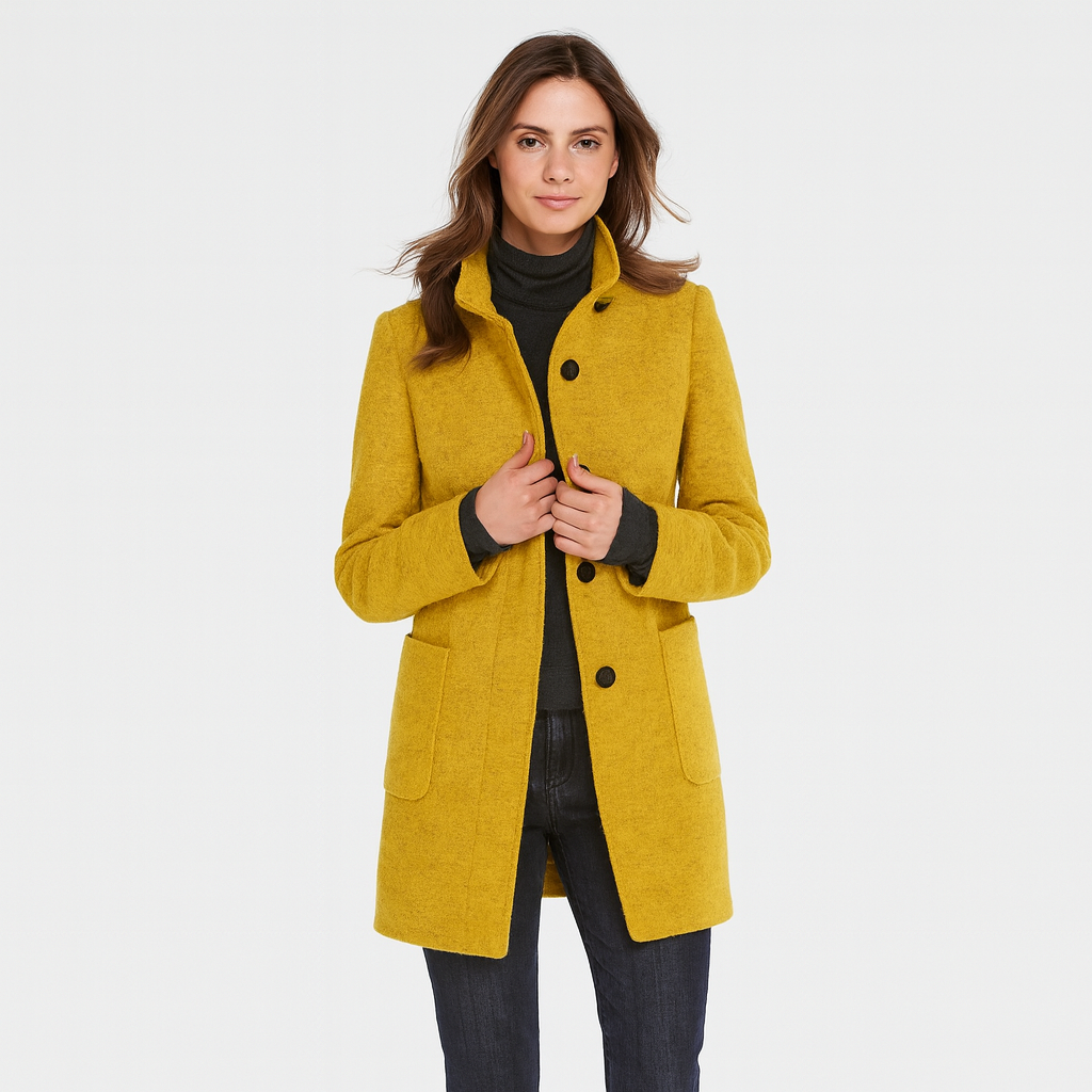 Alvera | Eleganter Mantel aus Wollmischung