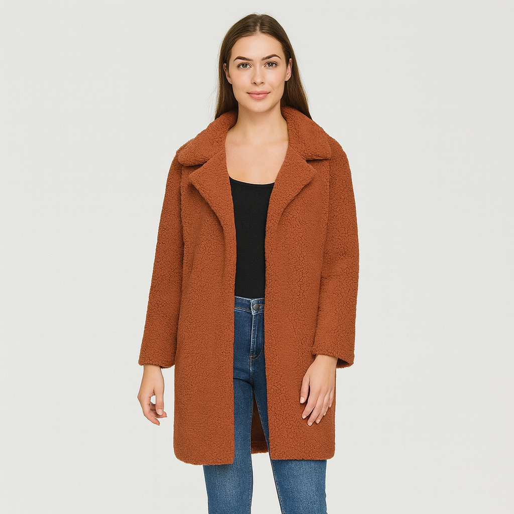 Amara | Flauschiger Bouclé-Mantel