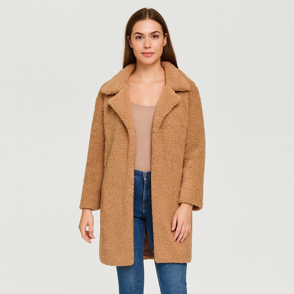 Amara | Flauschiger Bouclé-Mantel