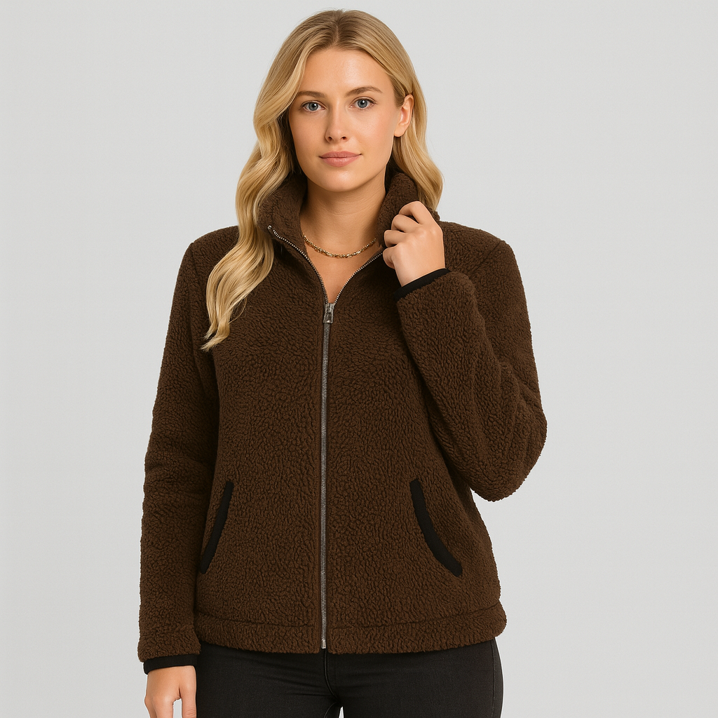 Arla | Plush Zip-Up Winterjacke