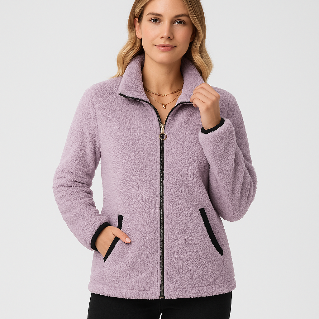 Arla | Plush Zip-Up Winterjacke