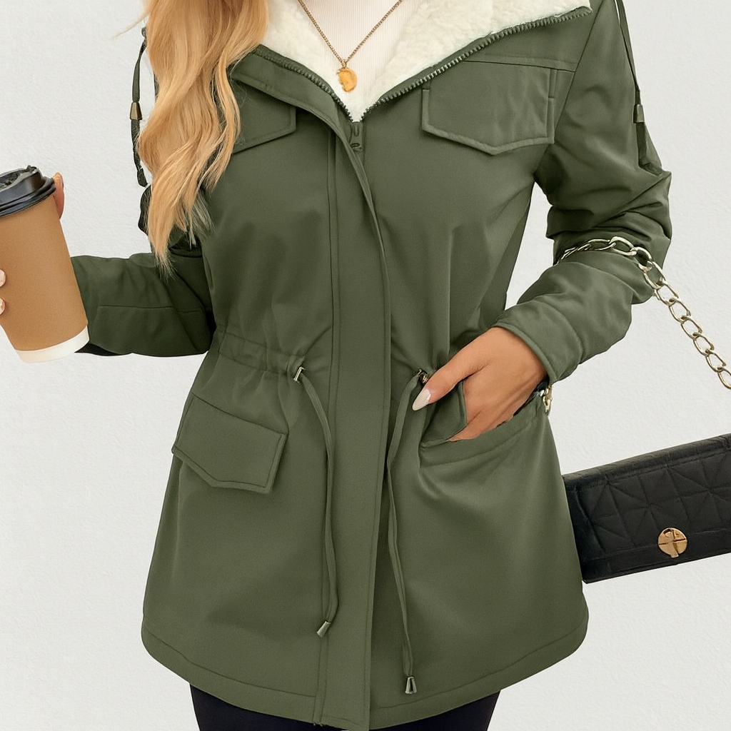 Aurielle | Elegante Kapuzenjacke mit Thermoisolierung