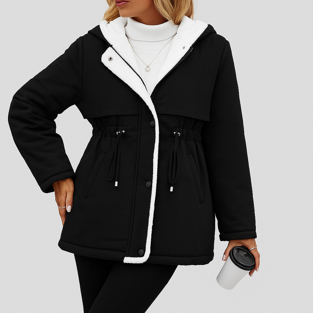 Aurora | Gefütterter Damen-Wintermantel mit Kapuze