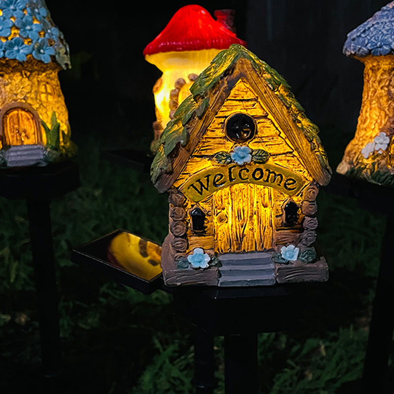 MushroomGlow - Solarleuchten für den Garten mit LED-Projektion