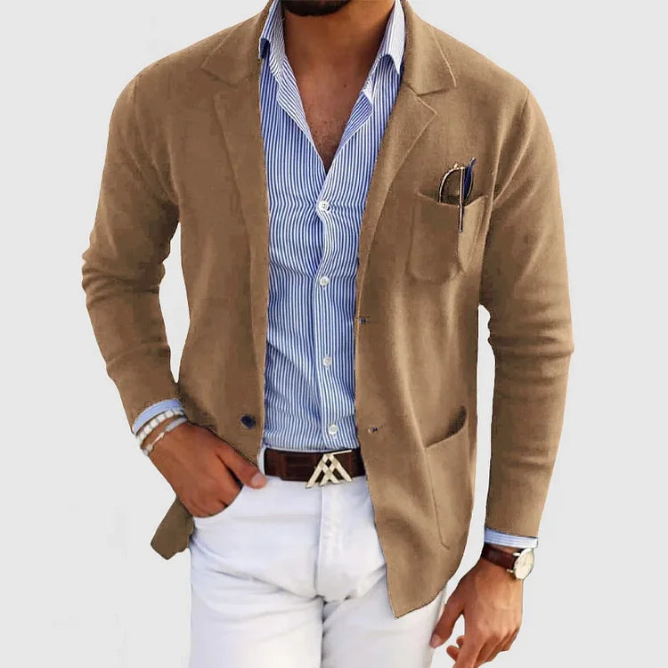 Mark herre Cardigan-Pullover Strickblazer