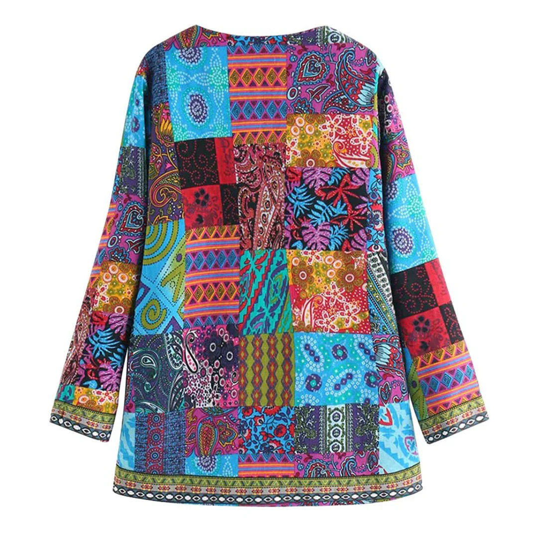 Alma – Klassische Strickjacke mit Rundhalsausschnitt und Offener Vorderseite