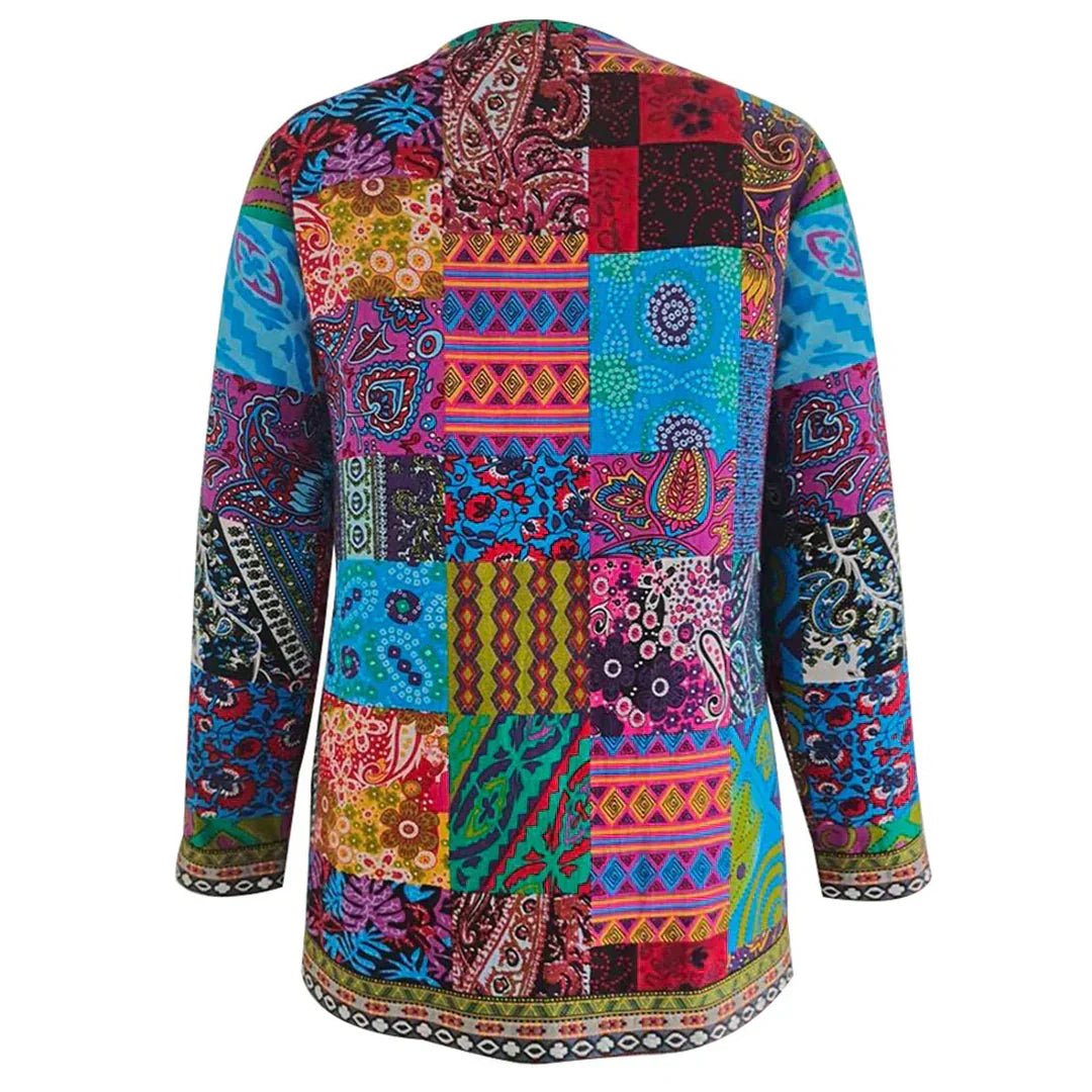 Alma – Klassische Strickjacke mit Rundhalsausschnitt und Offener Vorderseite