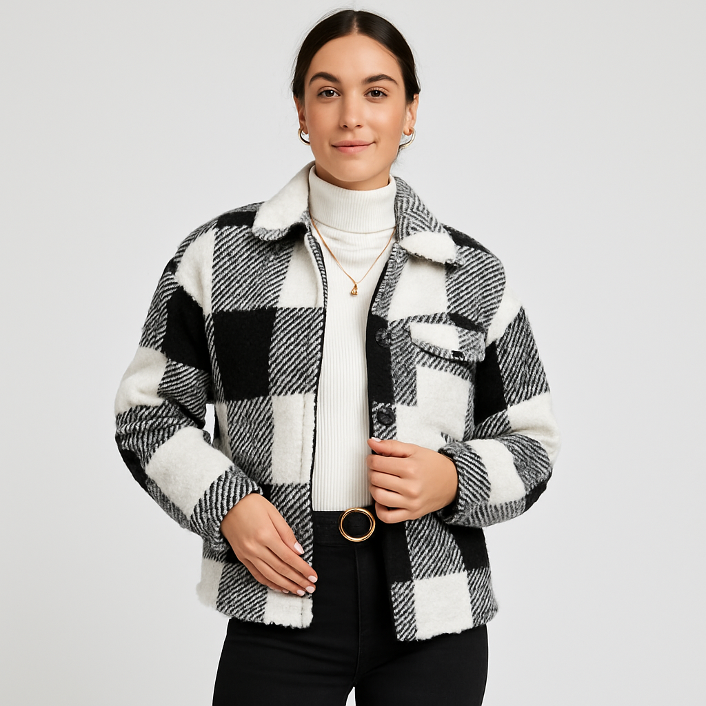Lydia | Klassischer Teddy-Wintermantel mit Knopfleiste