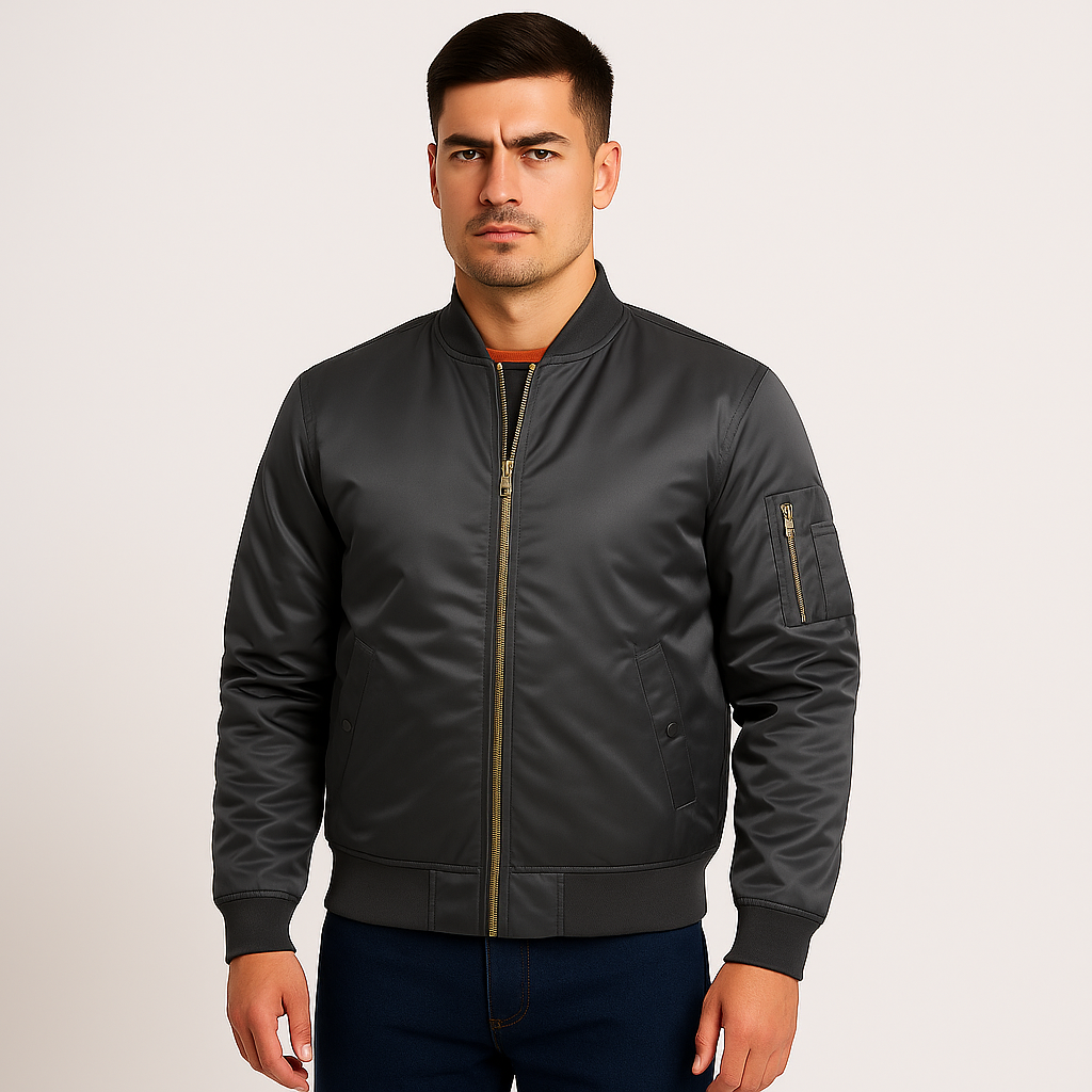 Luxuriöse Piloten-Bomberjacke für Herren – Vintage-Aviation-Style