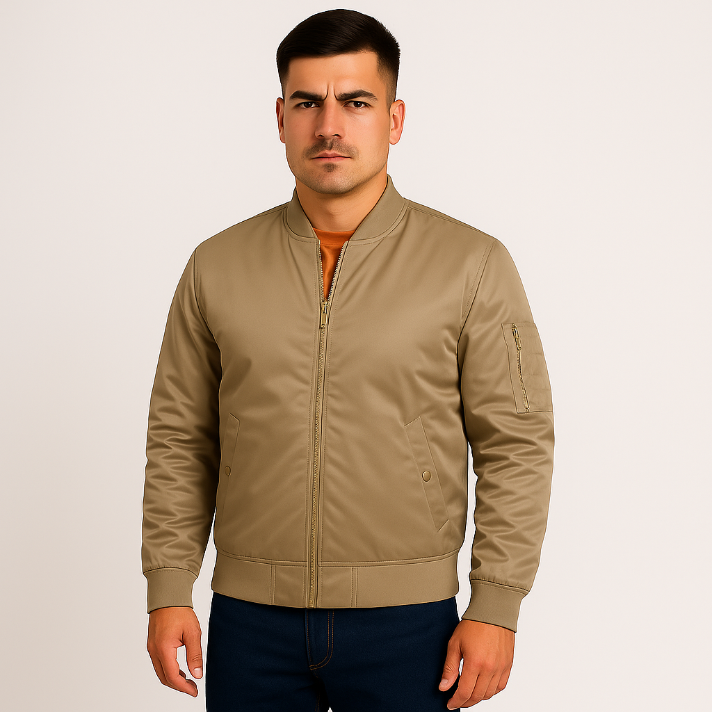 Luxuriöse Piloten-Bomberjacke für Herren – Vintage-Aviation-Style