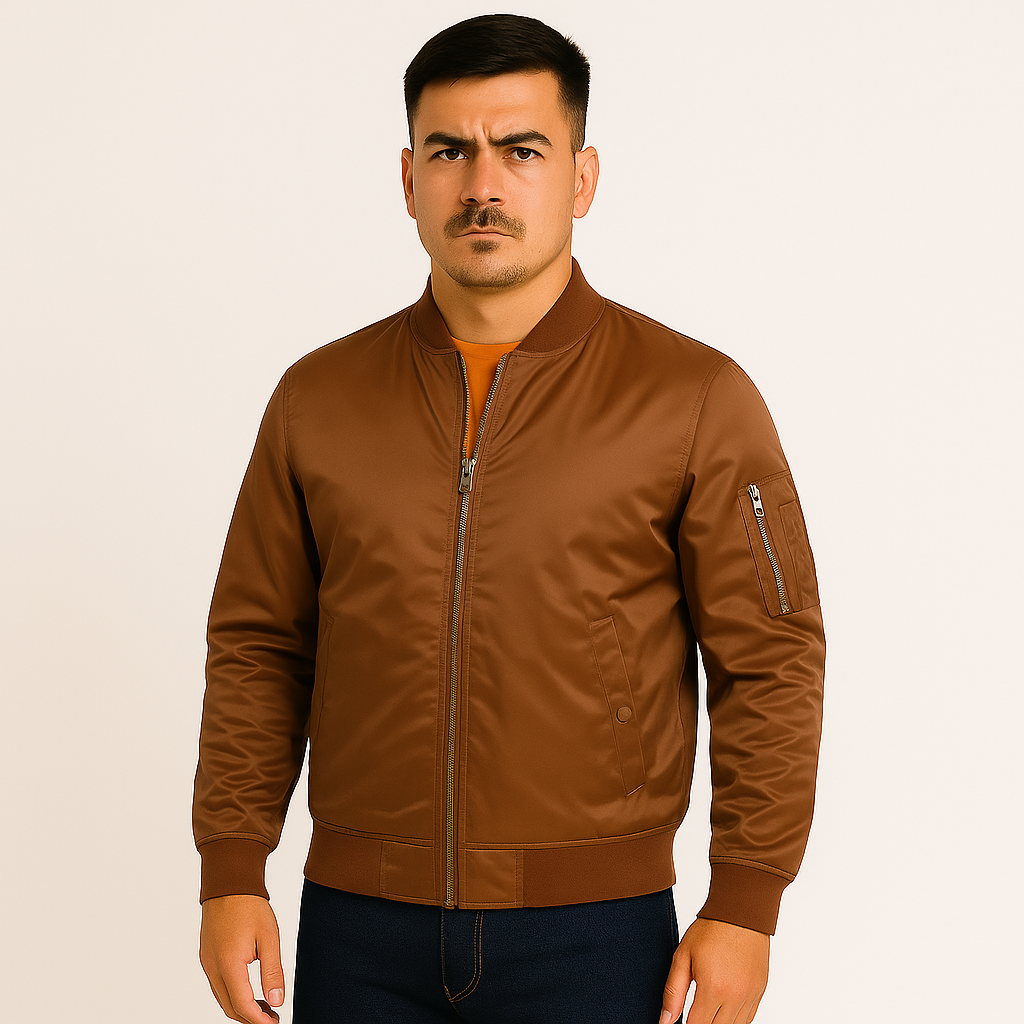 Luxuriöse Piloten-Bomberjacke für Herren – Vintage-Aviation-Style