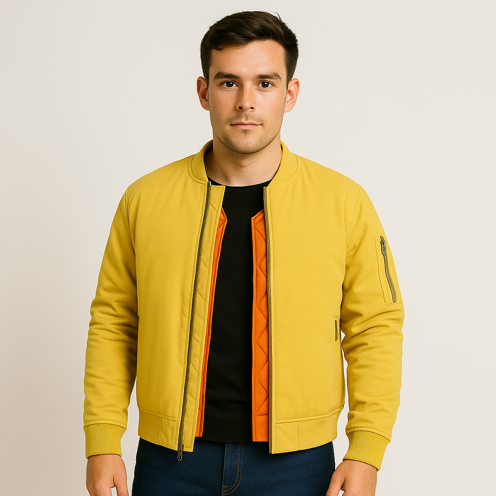 Bomberjacke für Herren im klassischen Design – Zeitloser Reißverschluss-Stil
