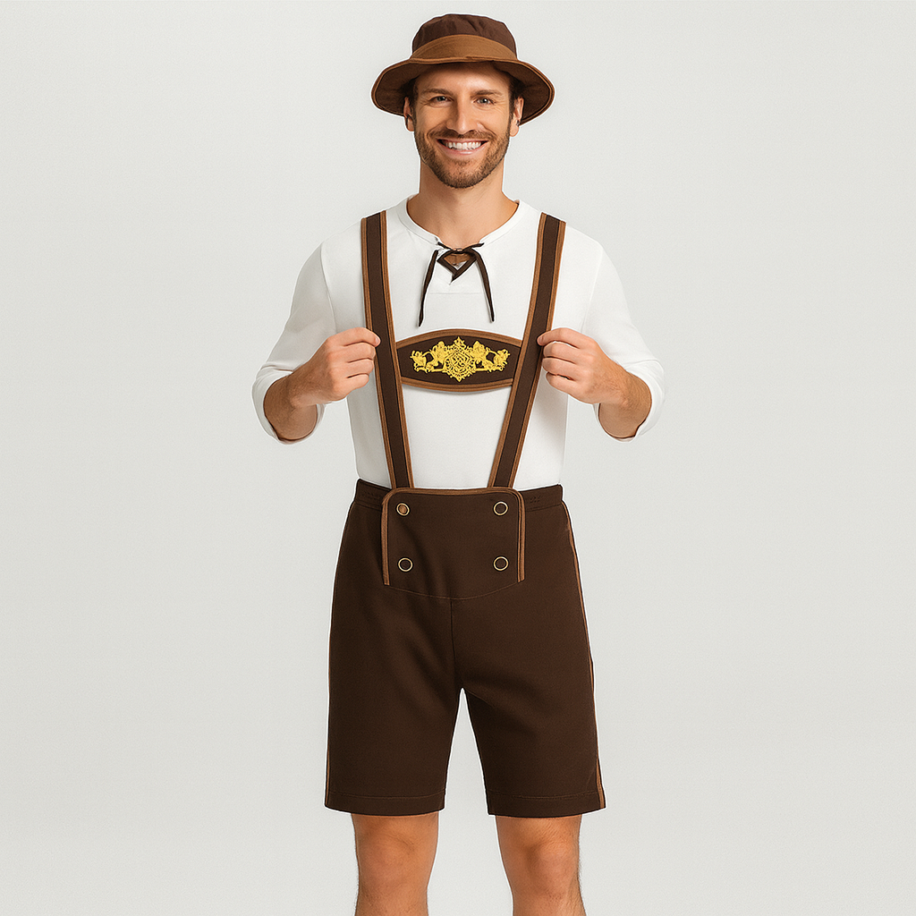 Herren Trachtenkostüm Set – Komplettes Outfit für Oktoberfest & Bierfest