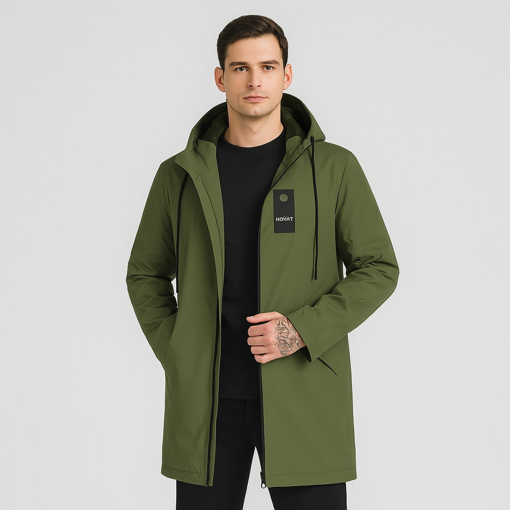 Liam Herren-Softshelljacke – Minimalistischer Kapuzenmantel mit Reißverschluss