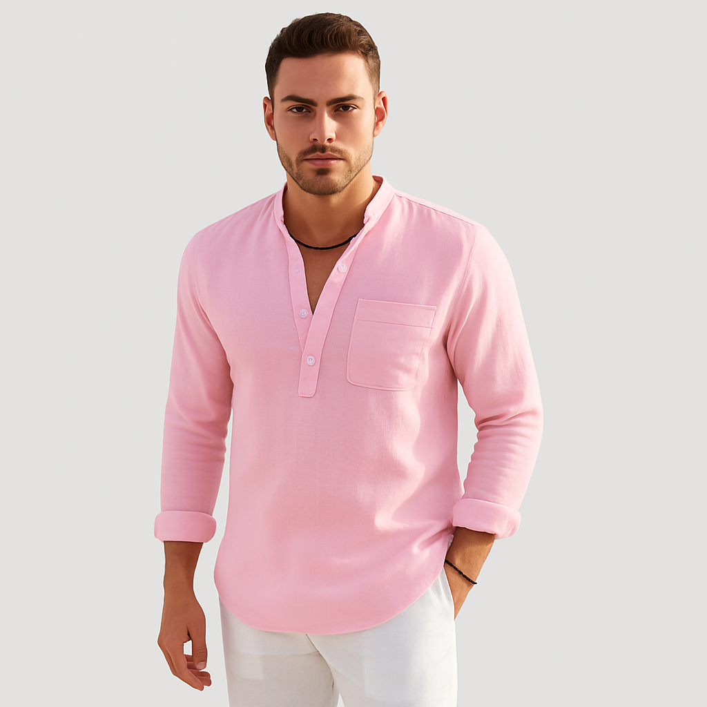 Lendon - Elegantes Leinenhemd für Herren - Sommer Chic