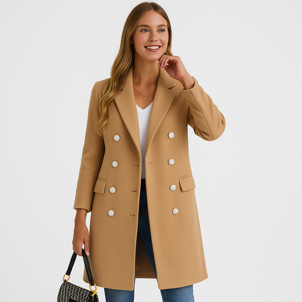 Clarisse Eleganter zweireihiger Wintermantel