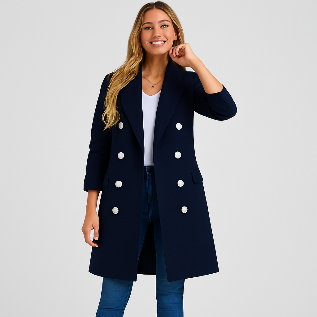 Clarisse Eleganter zweireihiger Wintermantel