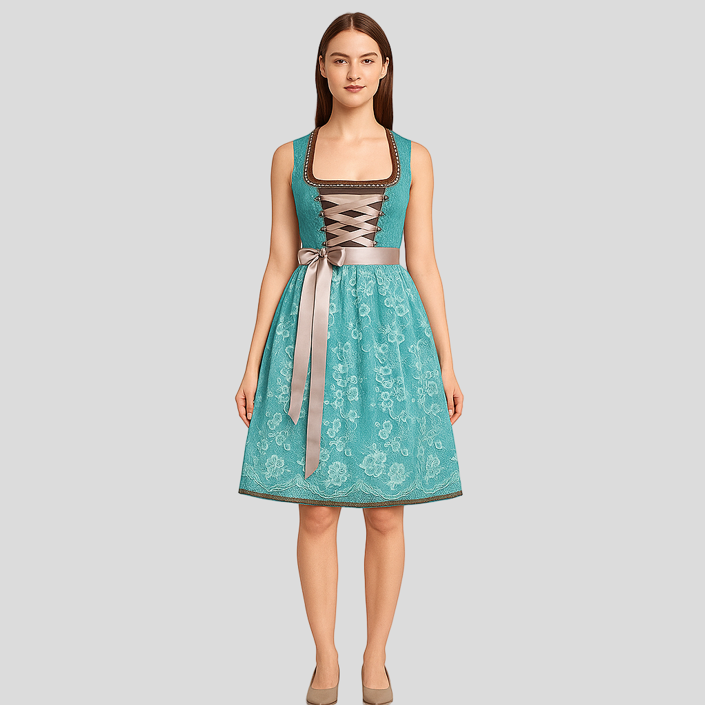 Heidi Dirndl Damen – Modernes Kleid für Oktoberfest