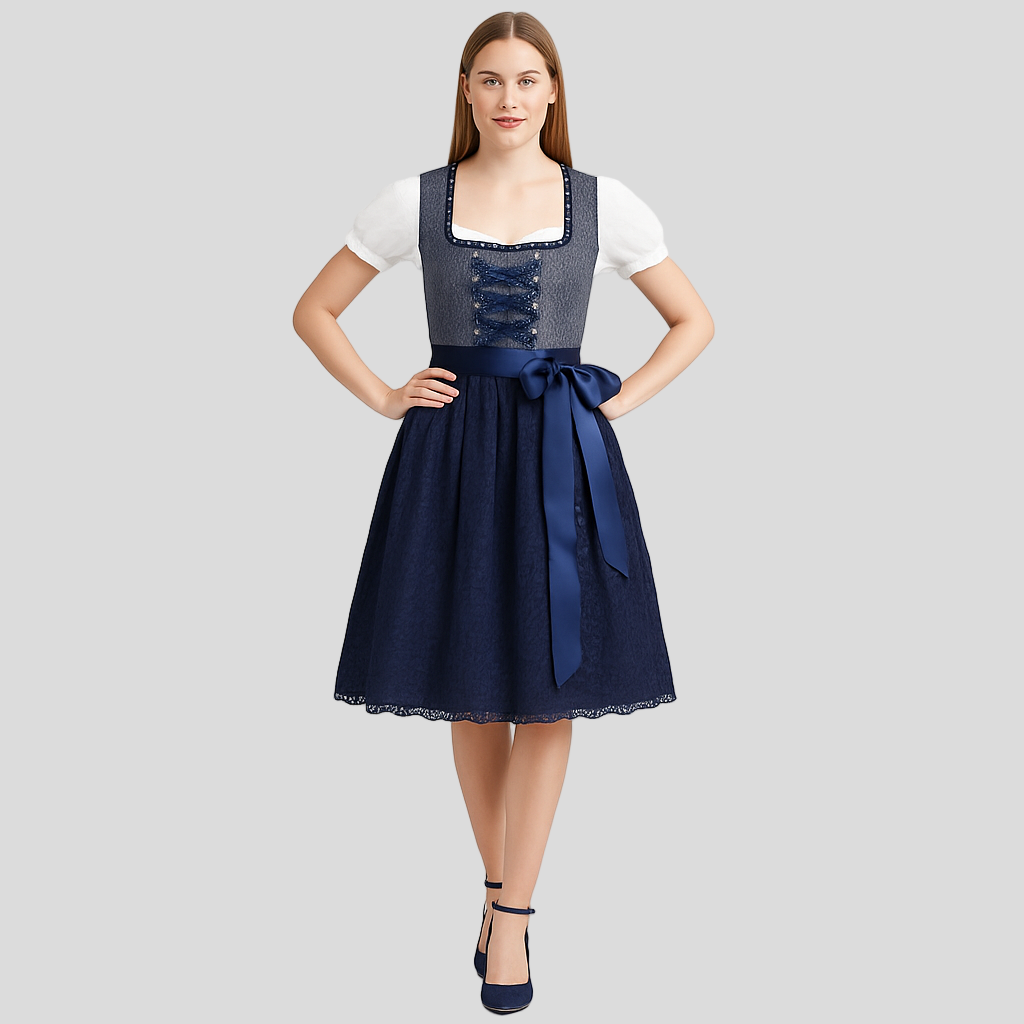 Heidi Dirndl Damen – Modernes Kleid für Oktoberfest