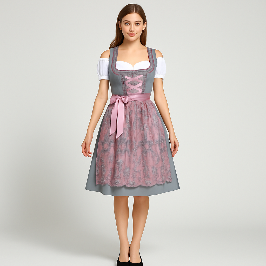 Heidi Dirndl Damen – Modernes Kleid für Oktoberfest