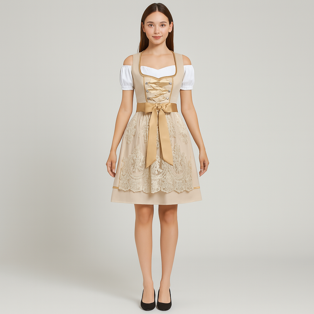 Heidi Dirndl Damen – Modernes Kleid für Oktoberfest