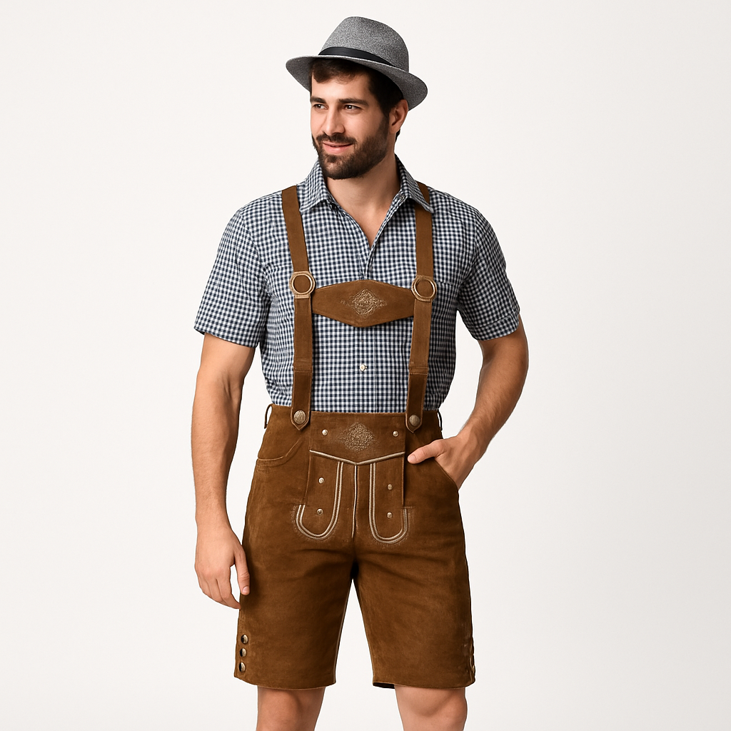 Karlo – Trachtenlederhose für Herren zum Oktoberfest