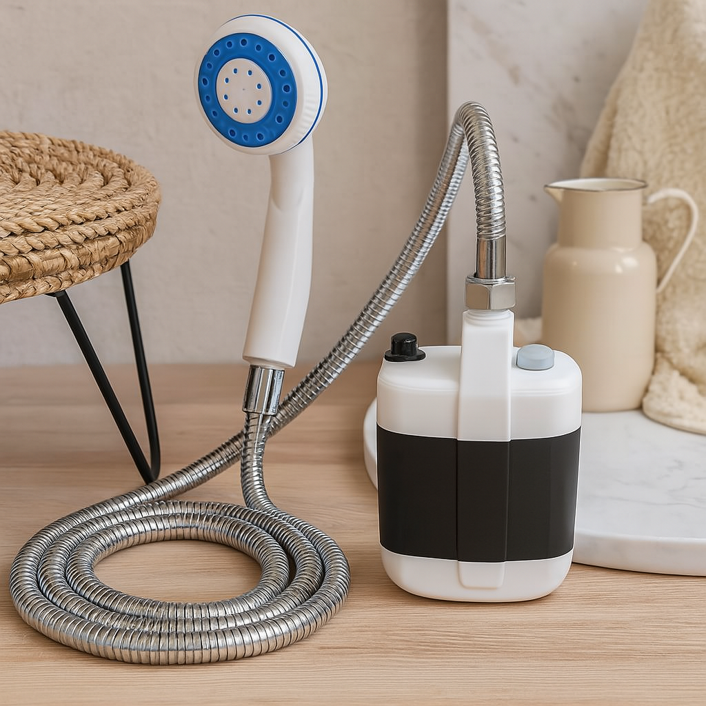 USB-rechargeable Outdoor-Dusche – FreshFlow tragbar & kabellos
