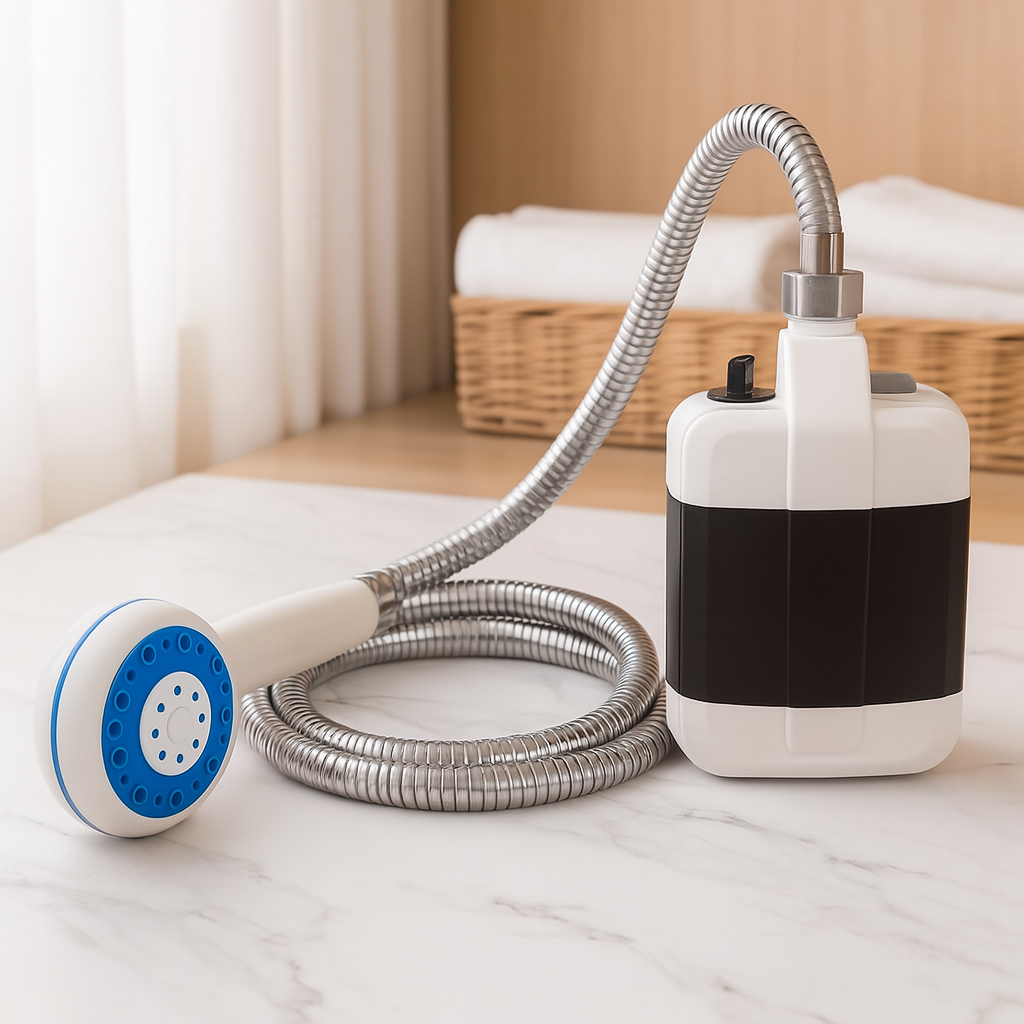 USB-rechargeable Outdoor-Dusche – FreshFlow tragbar & kabellos