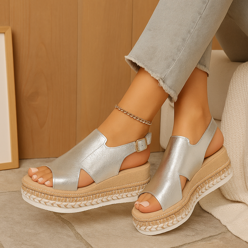 Lina Casual Keil-Schuhwerk – Bequeme und stilvolle Keil-Sandalen für Damen