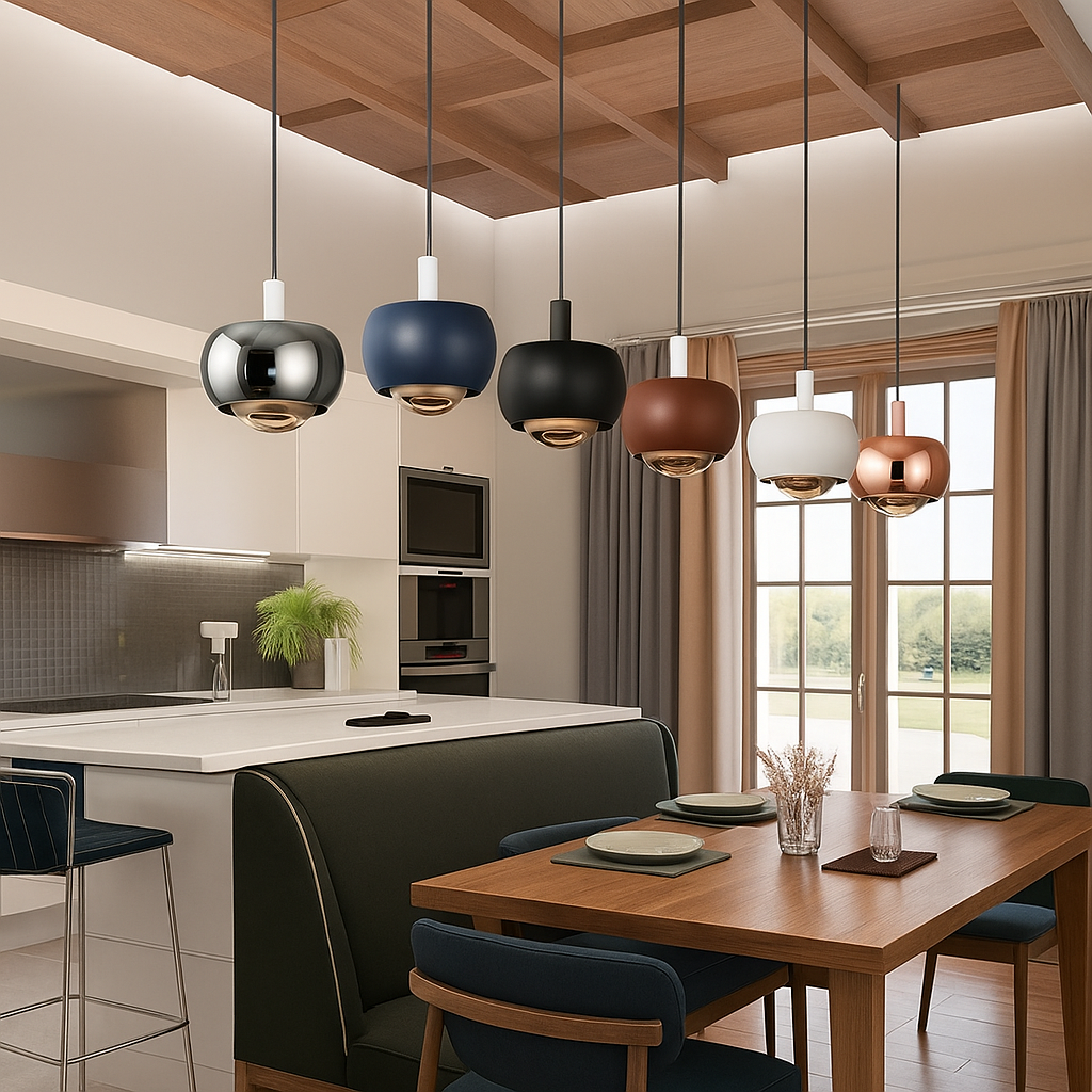 HaloForm – Minimalistische Pendelleuchte mit LED-Beleuchtung und elegantem kreisförmigem Design