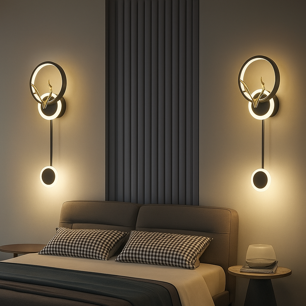 LumiNest – Elegante Doppel-Lampe für minimalistische und stimmungsvolle Beleuchtung im Zuhause