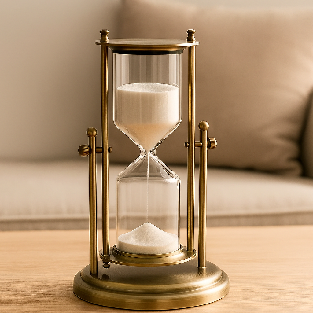 TimeMuse – Klare Time-Glas mit elegantem Flow für eine produktive und stilvolle Arbeitsplatzgestaltung