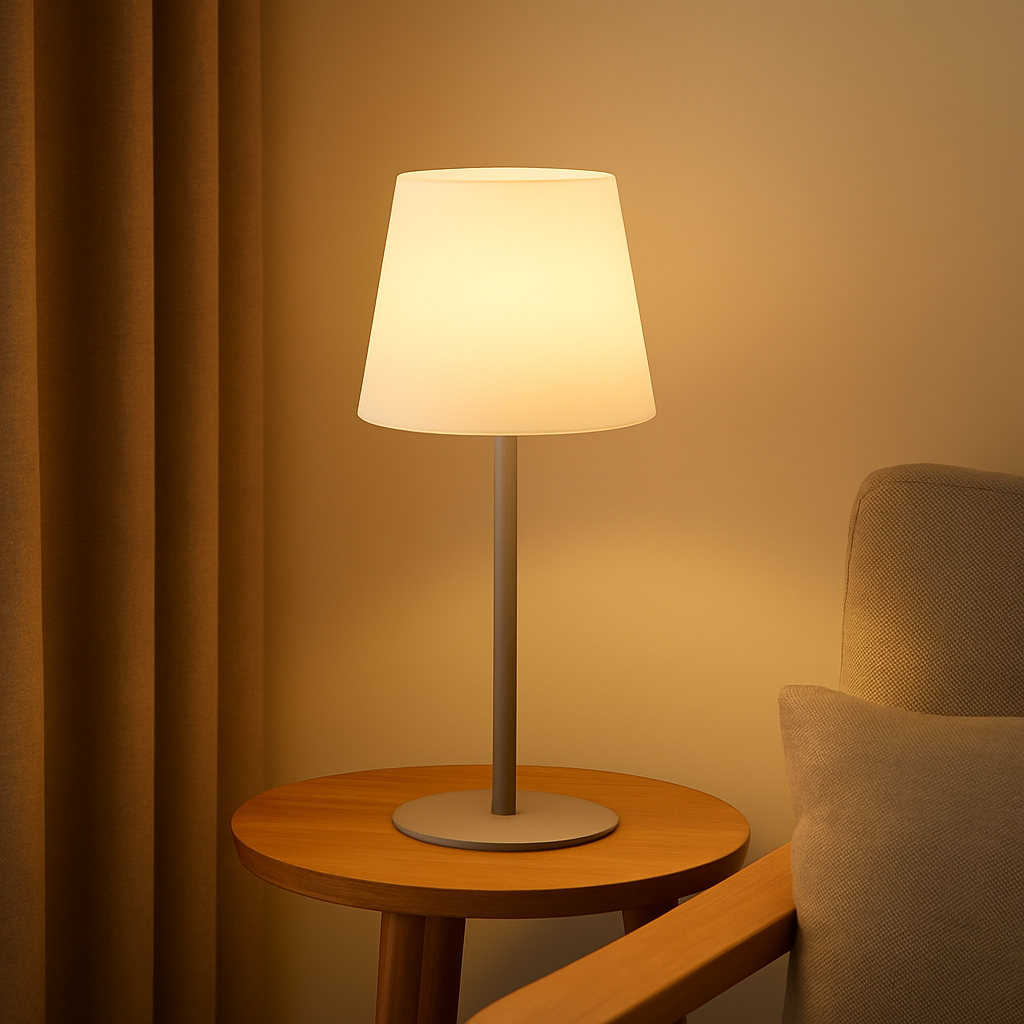 LumiGlow – Kabellose wiederaufladbare Lampe mit verstellbarer warmweißer Beleuchtung