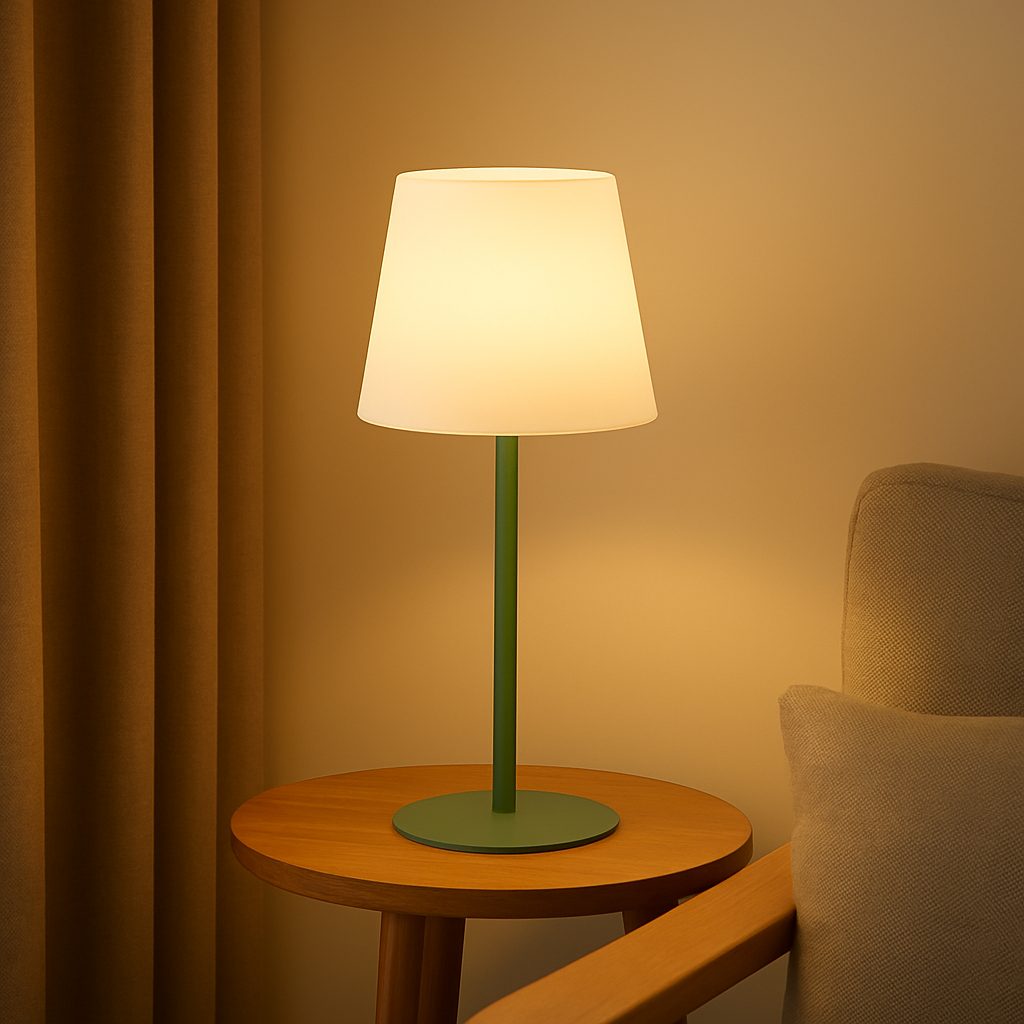 LumiGlow – Kabellose wiederaufladbare Lampe mit verstellbarer warmweißer Beleuchtung
