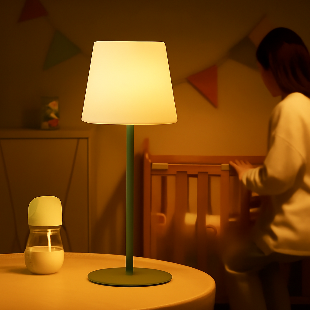 LumiGlow – Kabellose wiederaufladbare Lampe mit verstellbarer warmweißer Beleuchtung