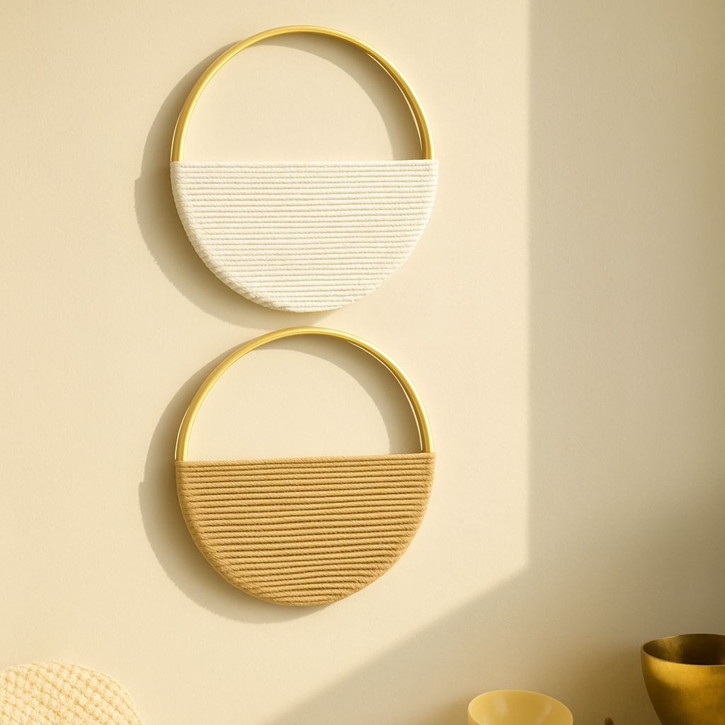 Willowloop – Circulares Makrame-Wanddekoration mit symmetrischem Design
