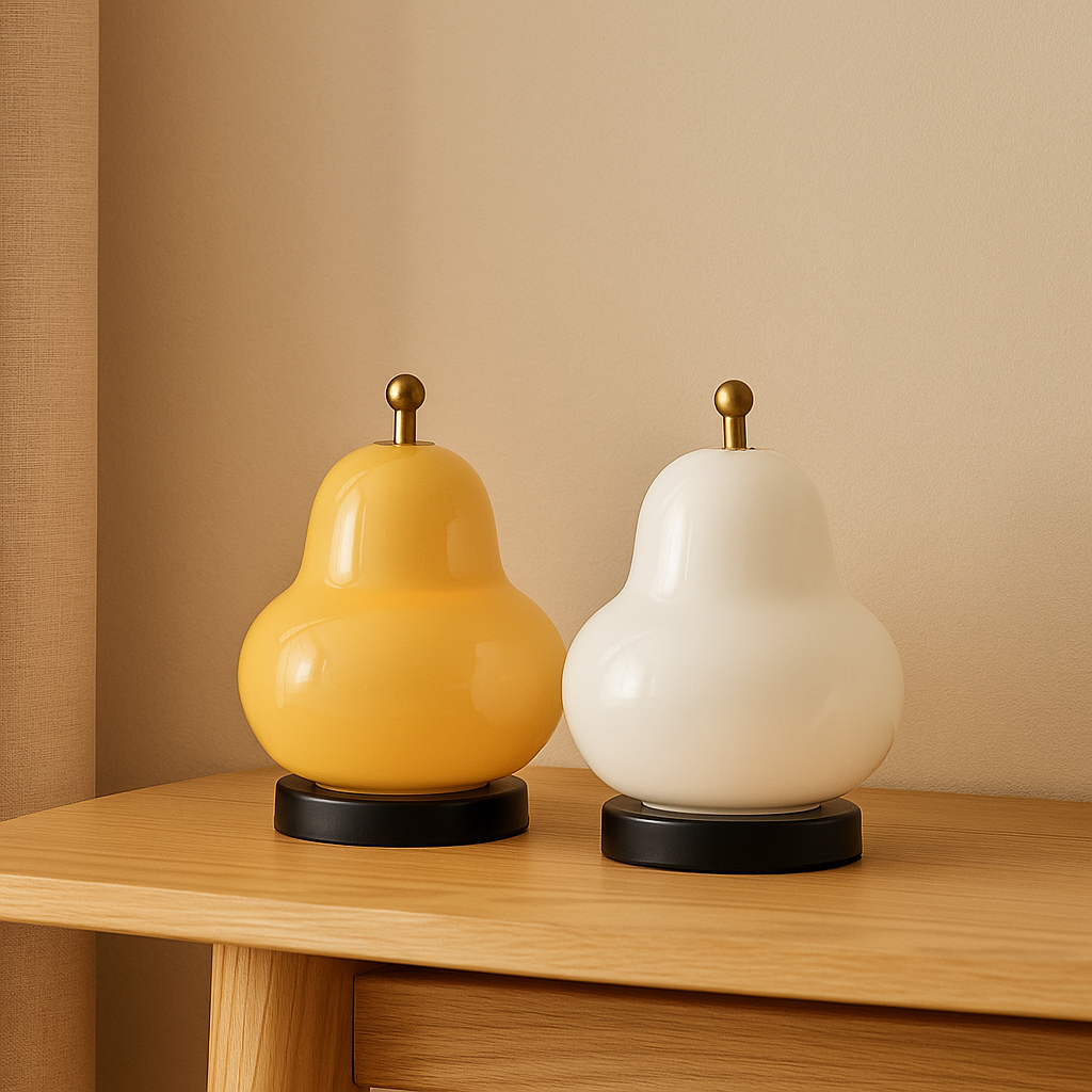 GlowPear – Pæreförmige berührungsdimmbar Lampe mit warmem Licht