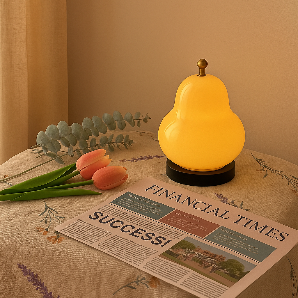 GlowPear – Pæreförmige berührungsdimmbar Lampe mit warmem Licht