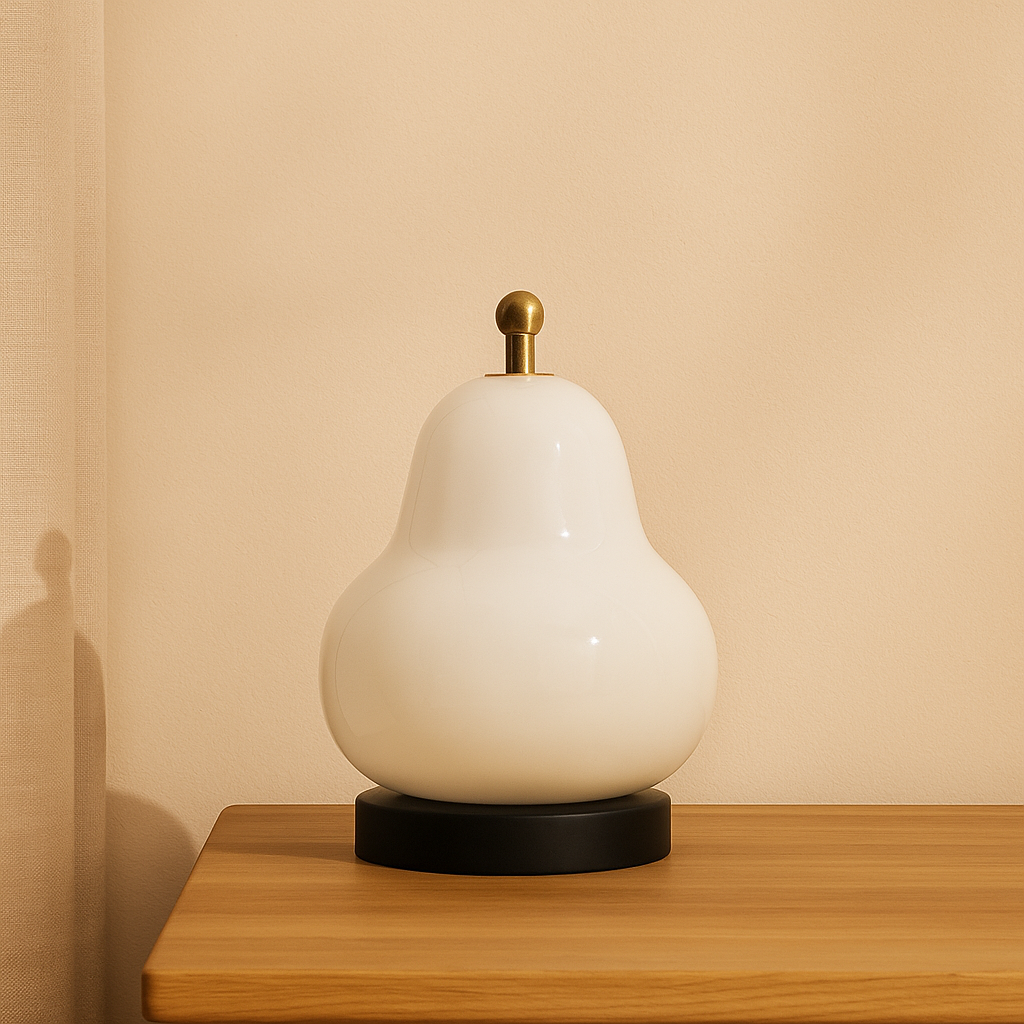 GlowPear – Pæreförmige berührungsdimmbar Lampe mit warmem Licht