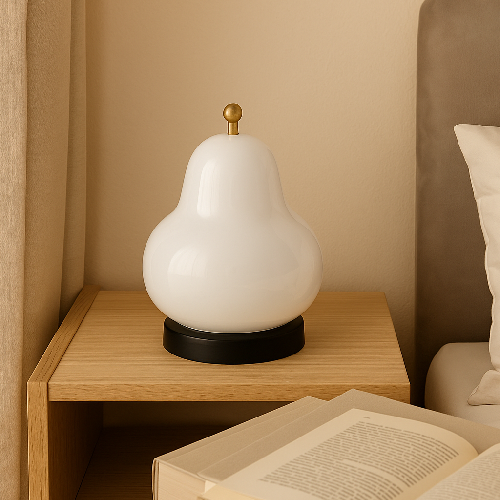 GlowPear – Pæreförmige berührungsdimmbar Lampe mit warmem Licht
