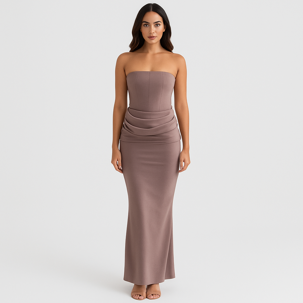 Vivienne – Elegantes Retro-Stroploses Partykleid