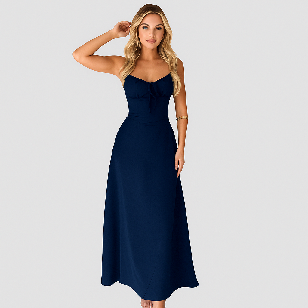 Elara Damen Maxikleid – Fließender Schnitt, ideal für Hochzeiten & Partys