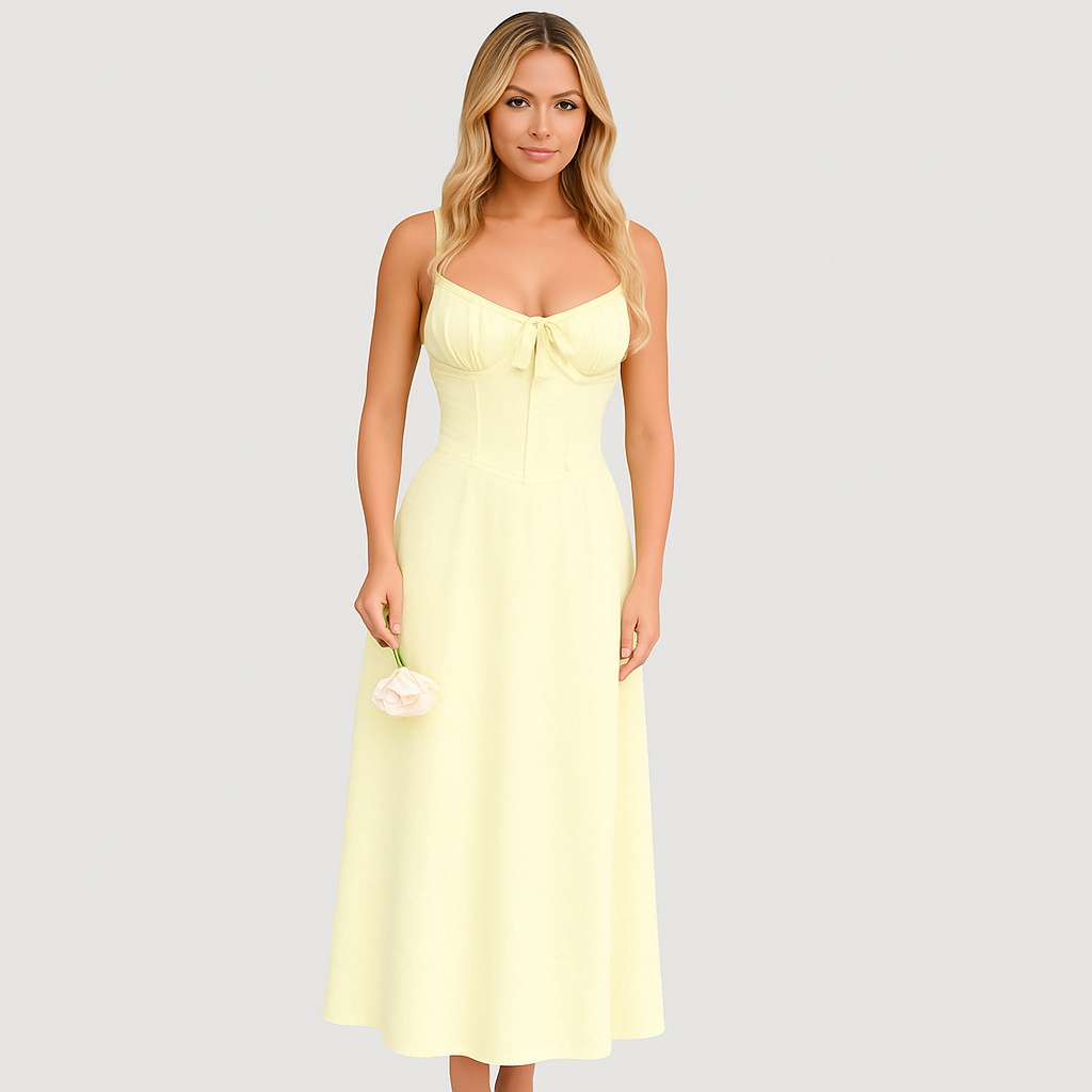 Elara Damen Maxikleid – Fließender Schnitt, ideal für Hochzeiten & Partys