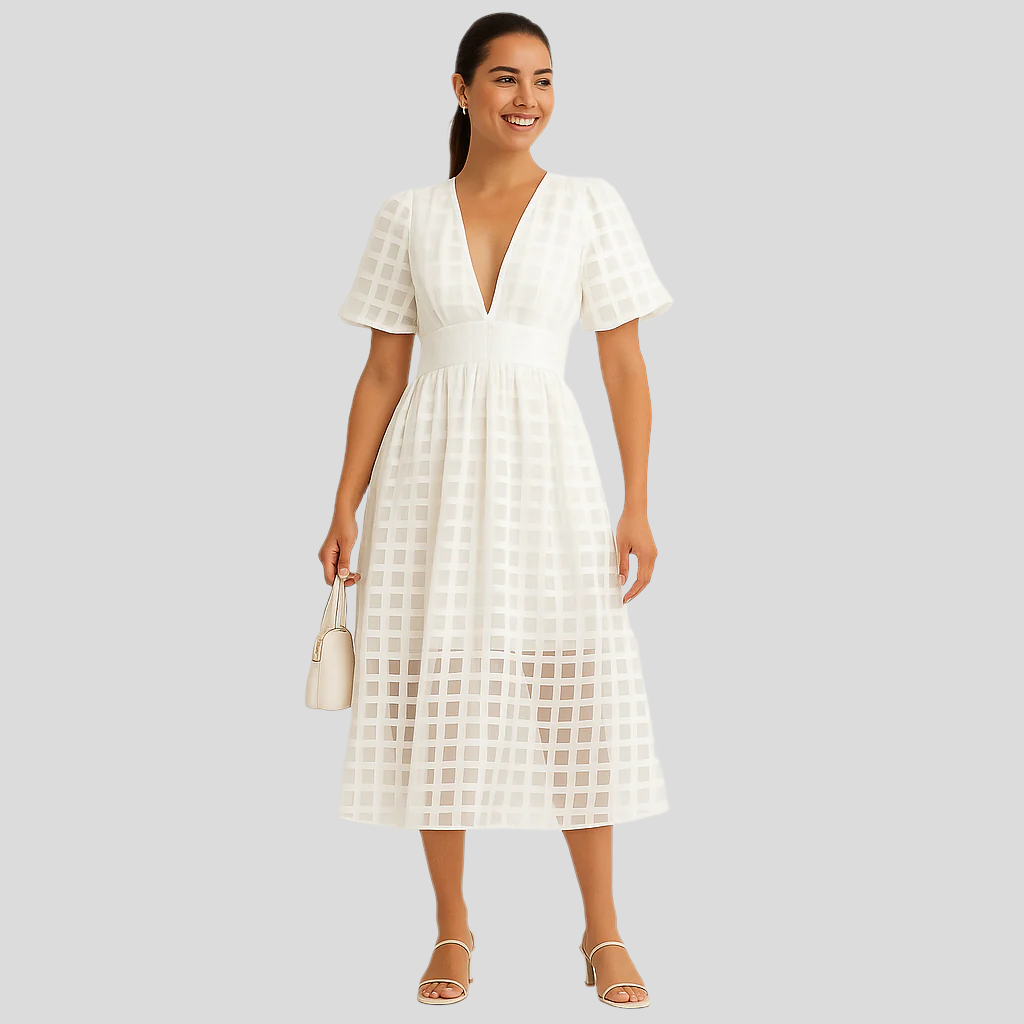 Livia – Anmutiges Sommeroutfit mit flatterndem Rock und eng anliegendem Top